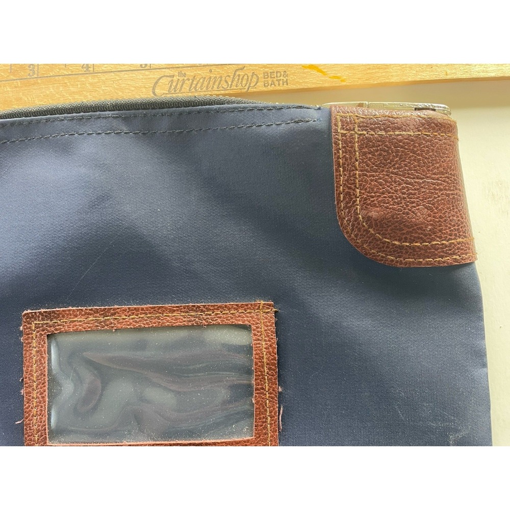 Vintage Peoples Heritage Bank 1875 Bank Deposit Zip Pouch Bag Locking No Key - Picture 4 of 15